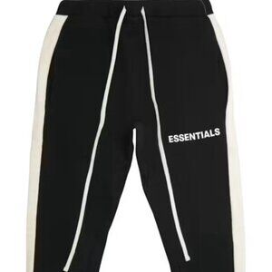 Essentials Fear of God Side Stripe Sweatpants Joggers Small Black